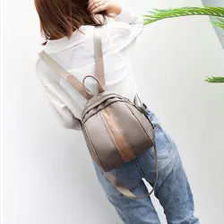 Женский Повседневный маленький рюкзак нейлоновая молния длинный плечевой ремень Женская сумка студенческая сумка для покупок мобильный