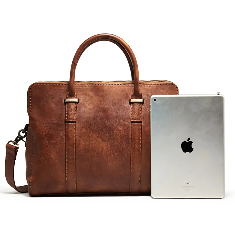 

LOEIL New multi-function chest bag men's suede leather shoulder bag leather retro crazy horse leather riding bag