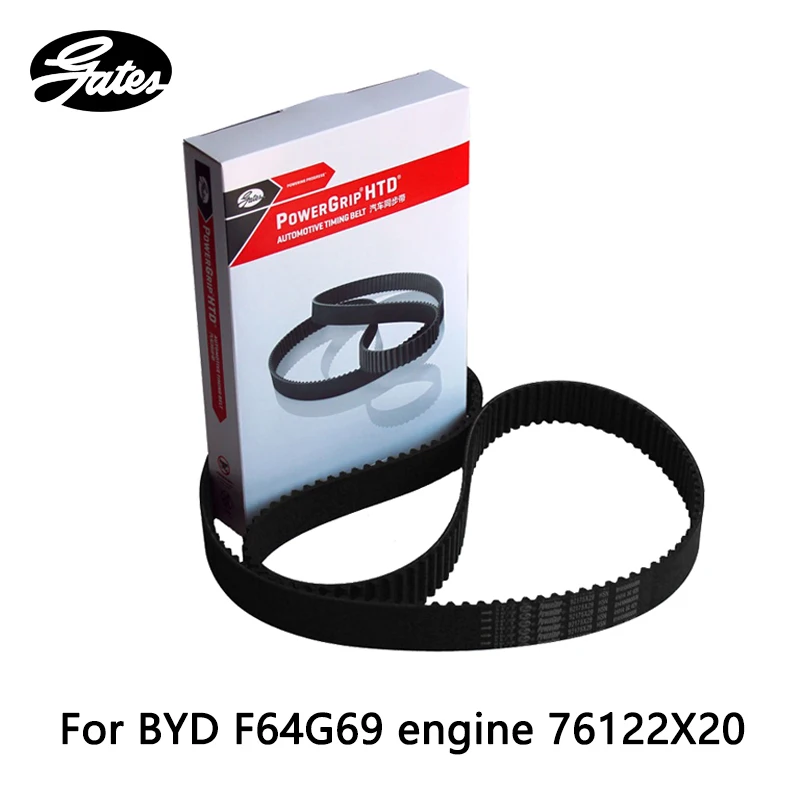 

Gates Timing Belt For BYD F64G69 engine Galant 2.4 (2005-2012) S6 2.4 (2011-) Grandis 2.4 (2003-2011) 76122X20 auto part