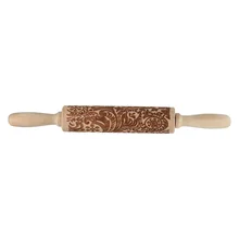 Деревянная Скалка с тиснением для рождественской выпечки печенья бисквит Фондант инструмент дропшиппинг FAS