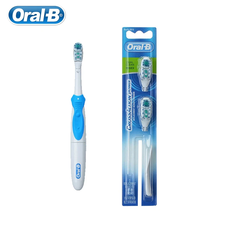 Электрическая зубная щетка Oral B набор для отбеливания зубов с двойной очисткой