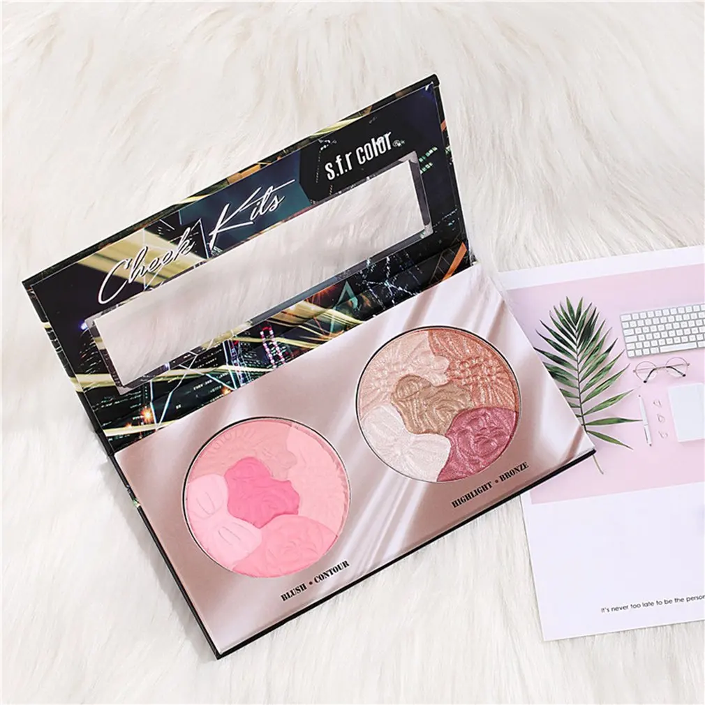 

Face blush on repair powder light and shadow repair V face powder contour powder highlighter palette