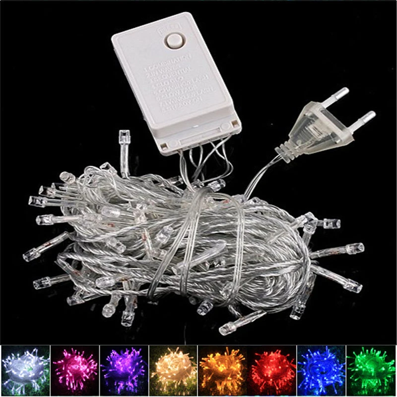 

Outdoor Led String Lights 10M-100M Waterproof Led Holiday Strip Lamp Beads Wedding Christmas tree New Year Garden Decoration