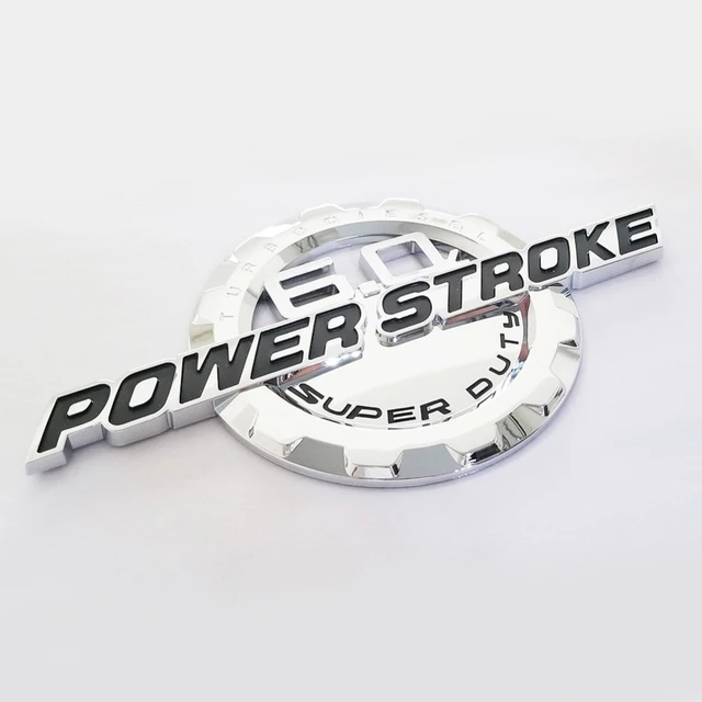 6.0L Powerstroke Emblem POWER STROKE SUPER DUTY Badge F F250 F350