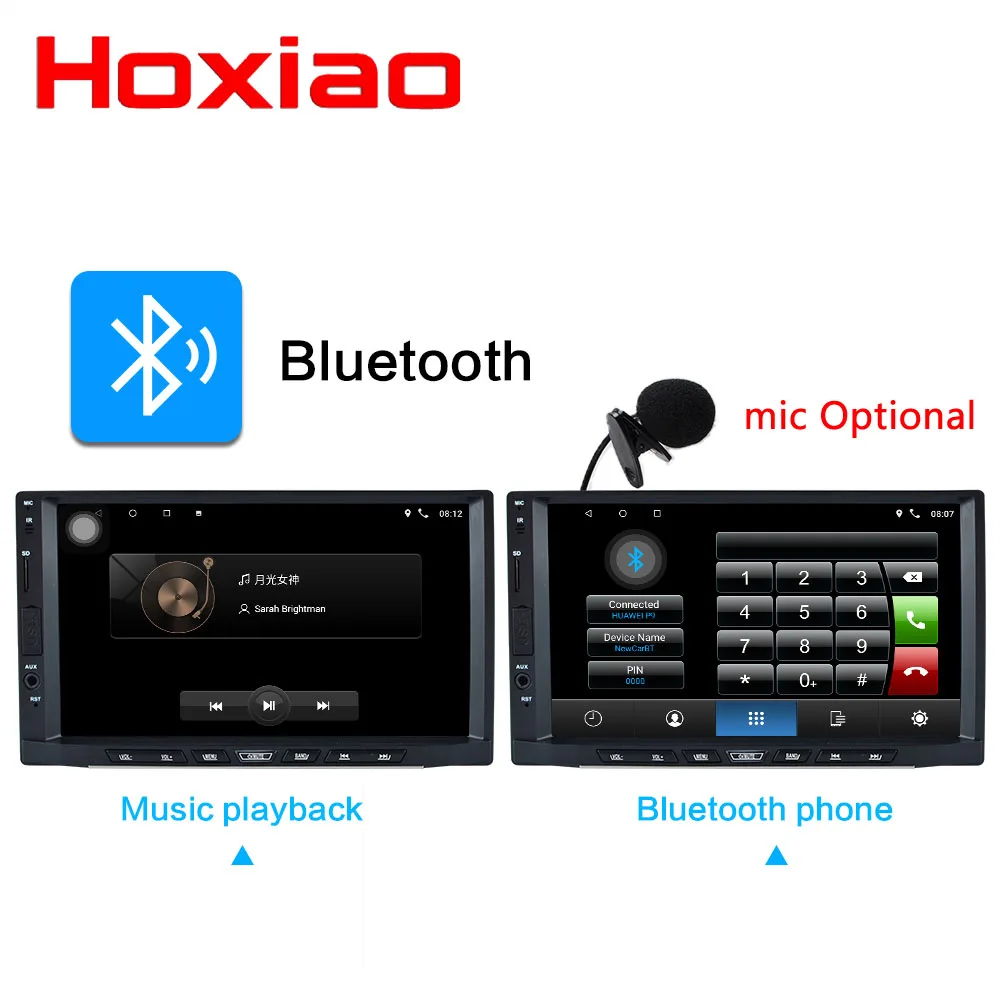 Best Android 8.1 car multimedia player IPS display built-in navigation WIFI BT 8 core RAM4G / ROM32G or 2G + 16G car radio 2 DIN 5