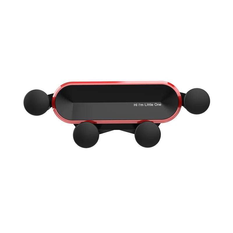 Гравитационный Автомобильный держатель для телефона в автомобиль вентиляционное отверстие Клип держатель мобильного телефона для iPhone XS MAX Xiaomi Mi 9 Нет магнитный держатель для навигатора - Цвет: Красный