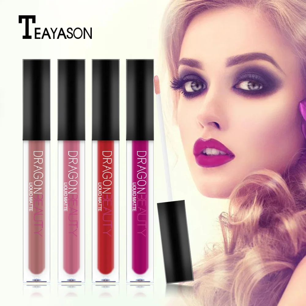 Matte Waterproof Long Lasting Lipstick 14 Colors Moisturizer Smooth Lip Gloss Health Cosmetic Beauty Make Up |