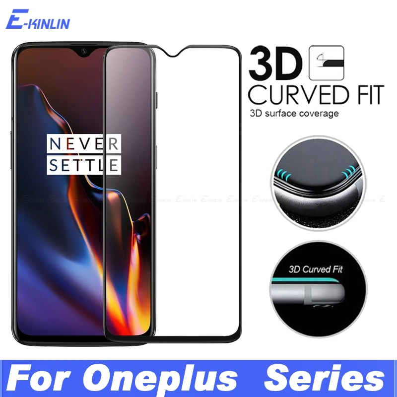3D изогнутый край Полный чехол Защитная пленка Закаленное стекло для OnePlus One Plus 8T 8