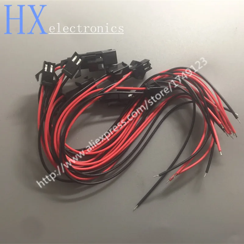Free shipping 5Pair/lot SM2.54 SM 2.54MM 2P-10P Plug Male to Female Connector With Wire Cable Total 20CM for LED ect | Обустройство