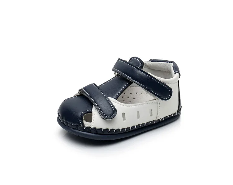 Ahannie/летние ортопедические сандалии с закрытым носком для маленьких мальчиков; пляжная обувь на плоской подошве для малышей; детская обувь для первых ходунков
