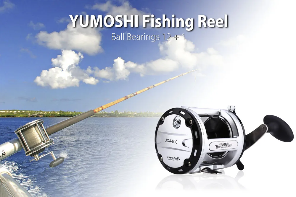 YUMOSHI 12+ 1 шарикоподшипники литая катушка спиннинга правая рука 200/300/400/500