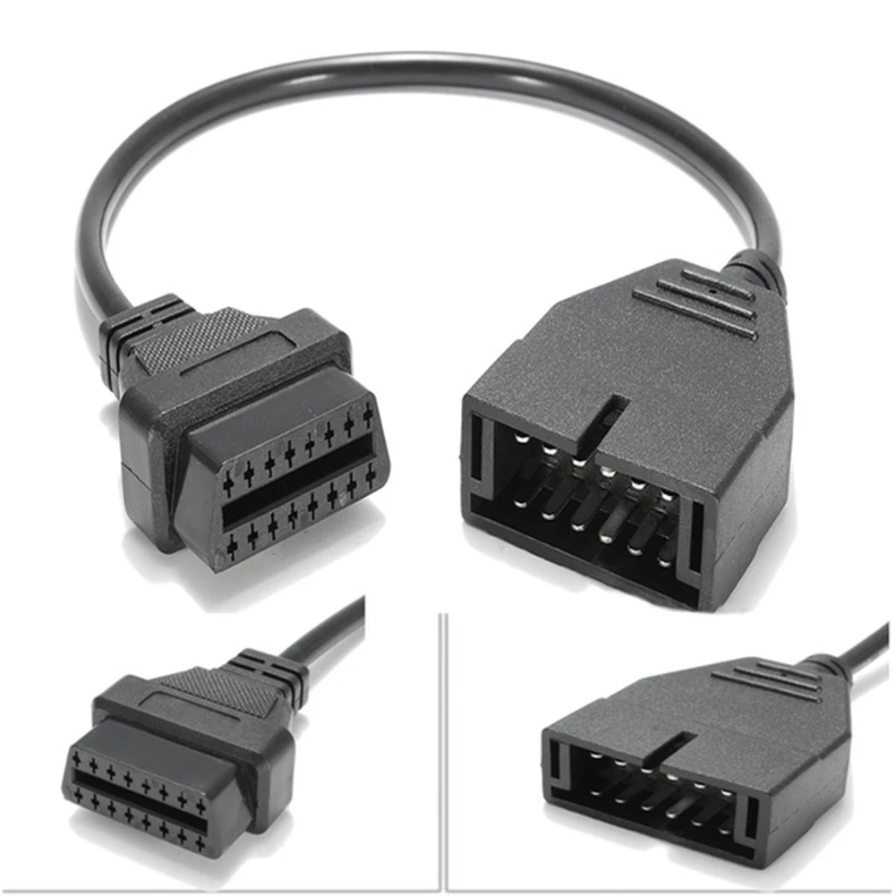 Разъем для GM OBD 12 Pin OBD1 до 16 OBD2 Конвертор Кабель адаптер Диагностический сканер