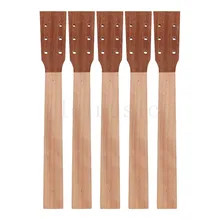 Acoustic Guitar Neck for Guitar Parts Replacement Luthier Repair Diy Unfinished Sapele Head Veneer Pack of 5