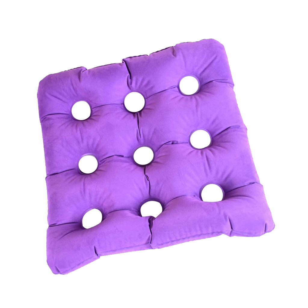 Portable Air Inflatable Seat Cushion 18 11 x 18 11 for Wheelchair Office Car Chair Anti