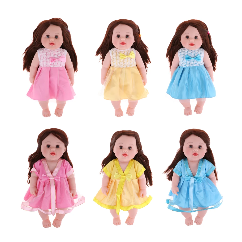 

50cm Real Life Baby Girl Doll Soft Vinyl Baby Dolls Wearing Dress Baby Kids Girls Birthday Chrismas Gifts