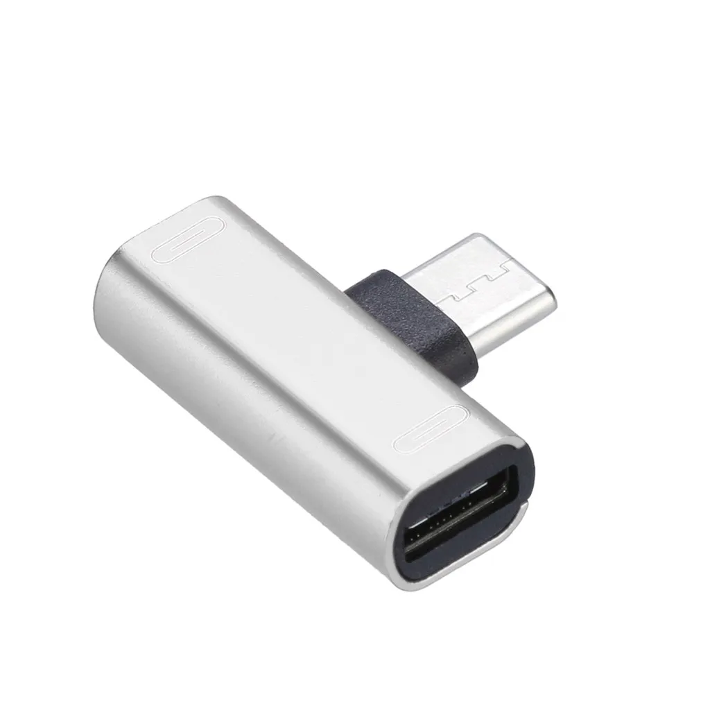 Аудиокабель USB C зарядное устройство 2 в 1 разъем типа к разъему Aux адаптер для