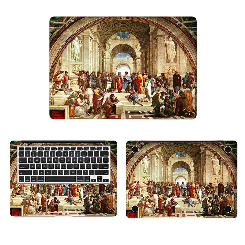 

The School of Athens Full Body Cover Skin for Macbook Sticker 13 Pro Air Retina 11 12 15 inch Mac Mi Surface Book Laptop Decal