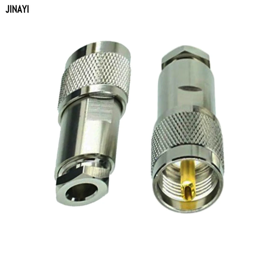 

10pcs PL259 UHF PL-259 Male Clamp for Coax Cable RG5 LMR300 RG212 5D-FB 50-5 RF Connector