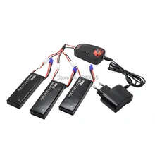 3pcs 7.4V 3000mAh 10C Hubsan H501S lipo battery Batteies with cable for charger Hubsan H501C rc Quadcopter Airplane drone Spar