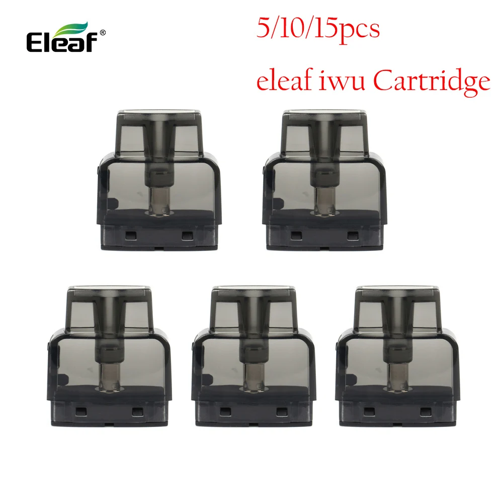 

Original 5Pcs Eleaf iWu Cartridge Vape 2ml & 1.3ohm for Eleaf iWu 15W Pod Kit Cigarette Accessories For Eleaf iWu Vaporizer Kit
