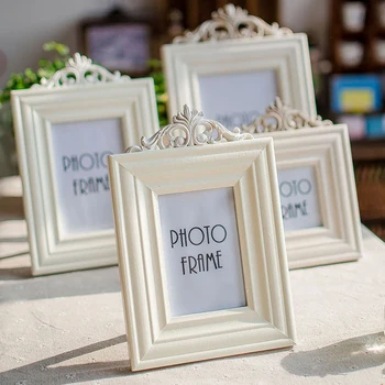 

Carve Patterns Designs Small 5 Inches 6 Inches 7 Inches European-style Wooden Creative Table Photo Frame Baby Pictures Frames