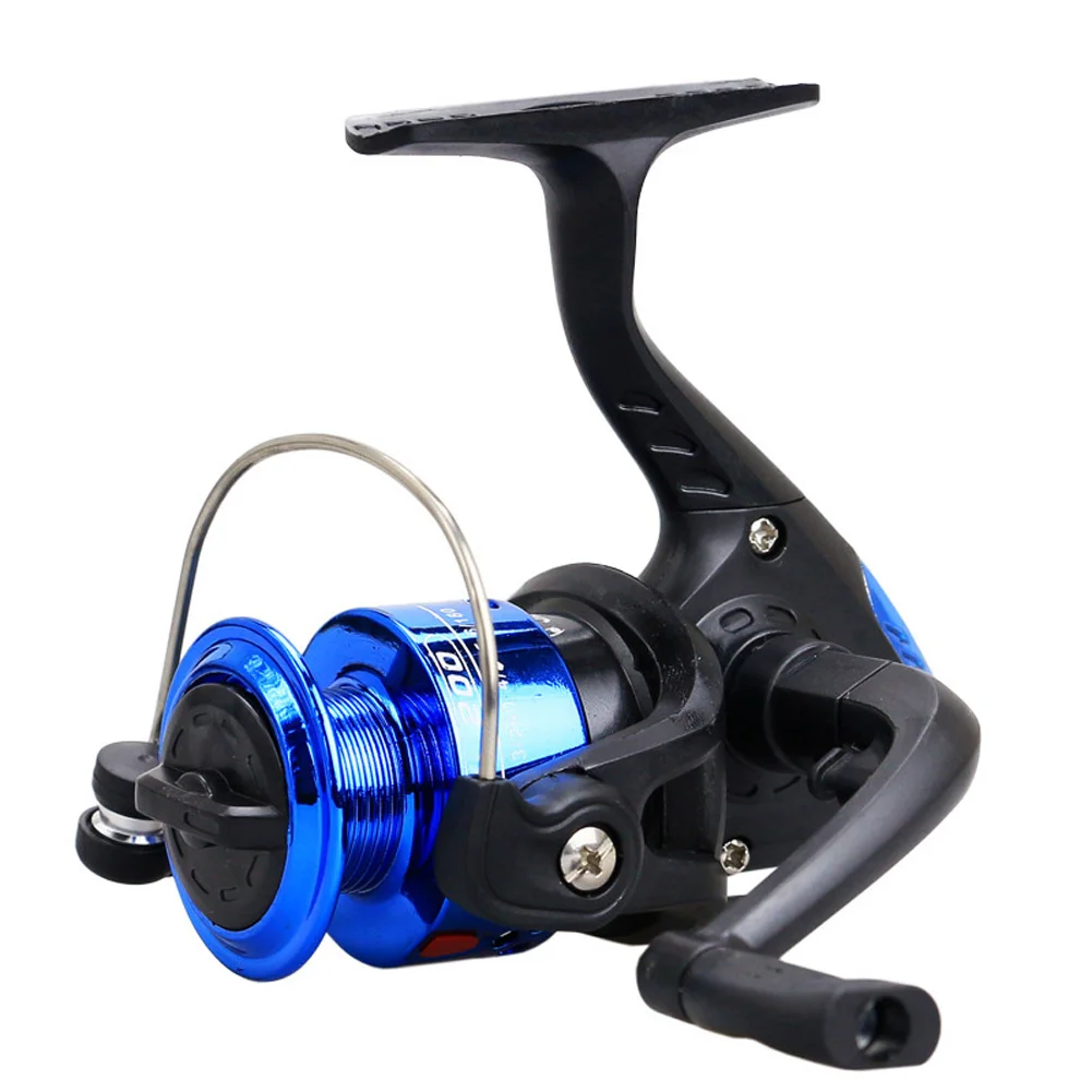 Fishing Reel All Spinning Reel Stainless Steel Handle Line Spool Saltwater Fishing Accessories baitcasting reel - Цвет: without wire blue