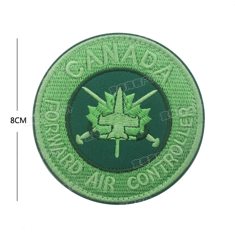 

3D Canada flag Embroidery Patch Military Morale Patch Tactical Emblem Badges Appliques Combat Hook & Loop Embroidered Patches