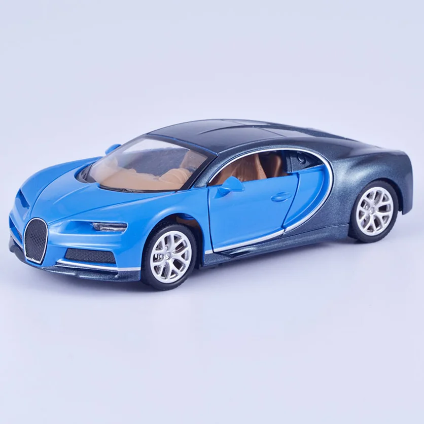 

1:32 Scale Bugatti Chiron Alloy Car Diecasts Toy Vehicles Car Model Metal Model Car Toys With Pull Black Sound For Kids Gifts