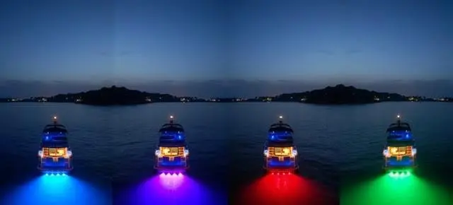 Водонепроницаемый IP68 RGB 27 Вт лодка слива свет 9 LED Лодка свет подводные лодки лампа