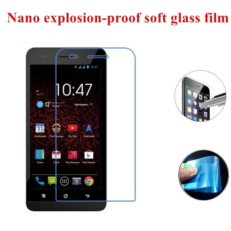 2 Шт./лот Нано взрывозащищенные Мягкий Стекло Clear Screen Protector Защитная Пленка для