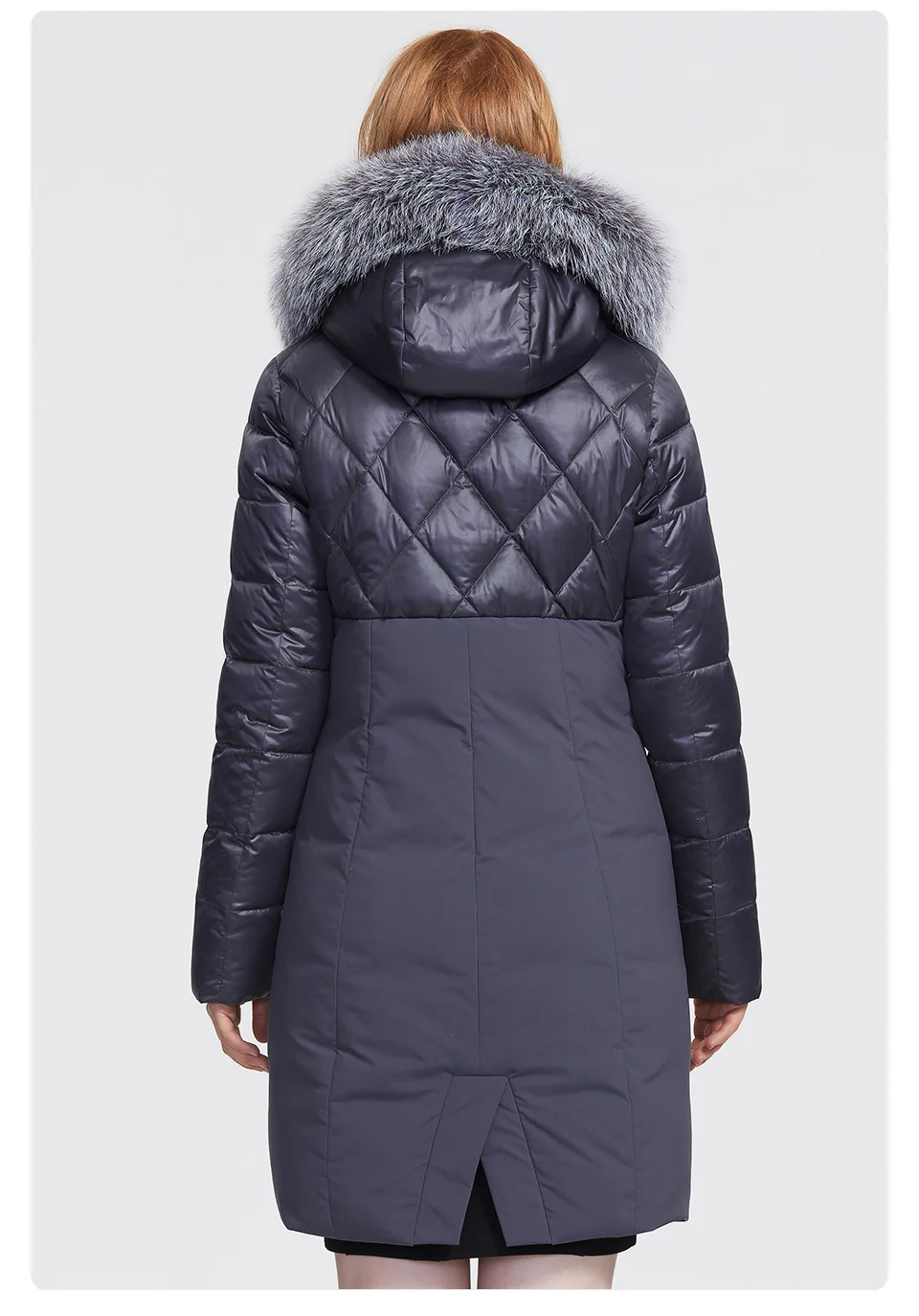 ANDVERY Зимняя новая коллекция женская зимняя куртка воротник из натурального меха высокого качества плотное хлопковое с капюшоном средней длины Большой размер теплая парка 9850-1
