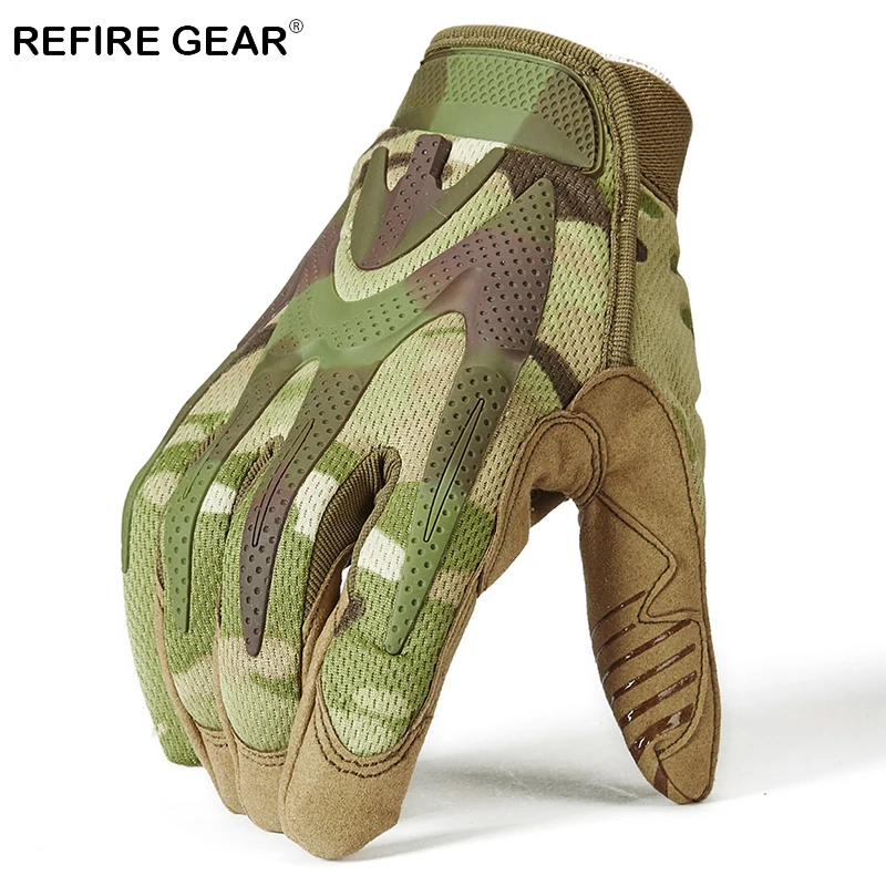 ReFire gear военные камуфляжные спортивные перчатки мужские зимние теплые полный