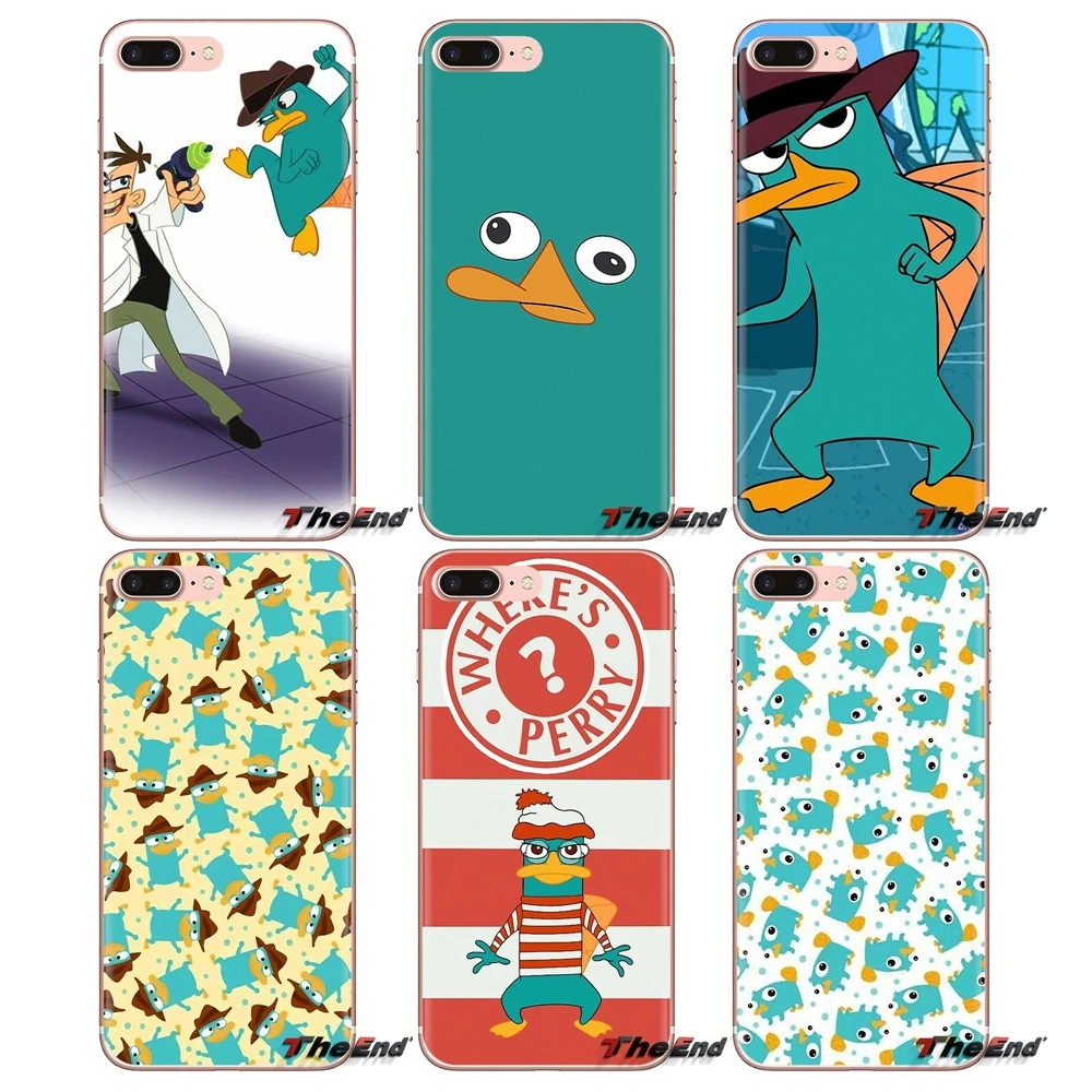 Cartoon Perry The Platypus Art TPU Transparent Shell Covers For Xiaomi Redmi 4A S2 Note 3 3S 4 4X 5 Plus 6 7 6A Pro Pocophone F1 |