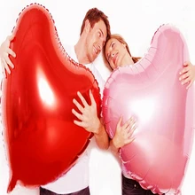 Big Romantic Heart shap foil Balloons Wedding love decoration child Birthday party Marriage Valentine Gift Inflatable toy balls