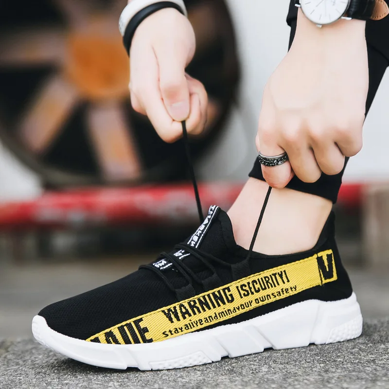 Men Sneakers Male Shoes Adult Red Black Yellow High Quality Comfortable Non-slip Soft Mesh Men Shoes 2019 Summer New Fashion Men Sneakers Male Shoes Adult Red Black Yellow High Quality Comfortable Non-slip Soft Mesh Men Shoes 2019 Summer New Fashion