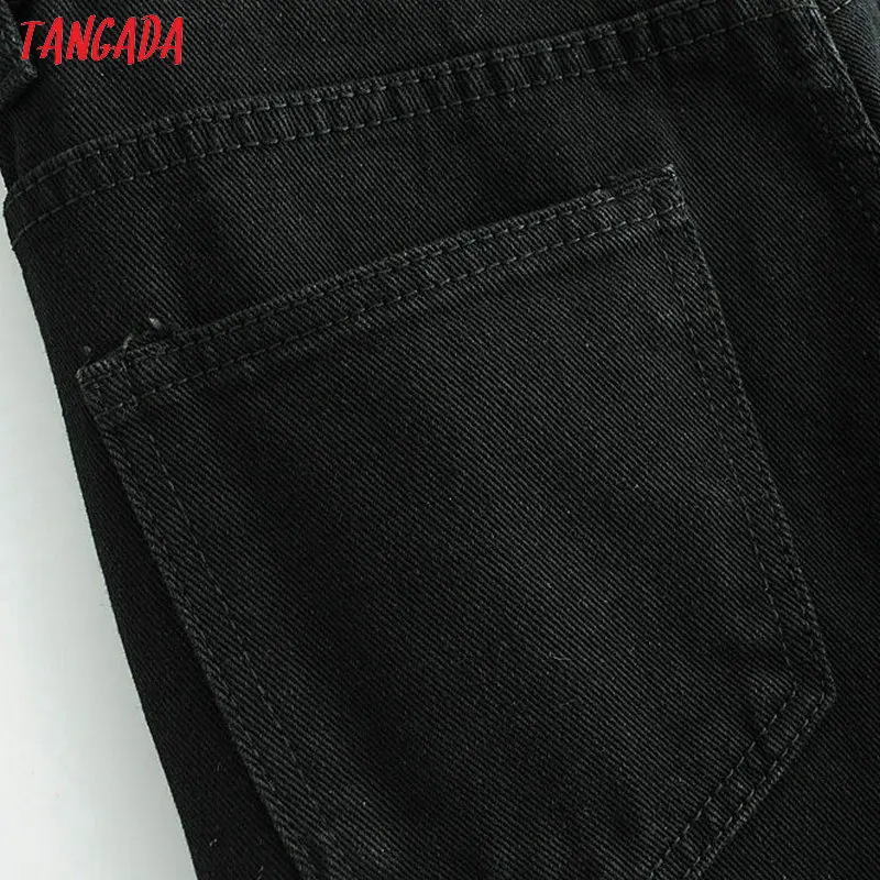 Tangada, женские Джинсы бойфренда, свободные, женские, женские, уютные джинсы, черные, джинсовые штаны, джинсы, повседневные джинсы, femme FN49