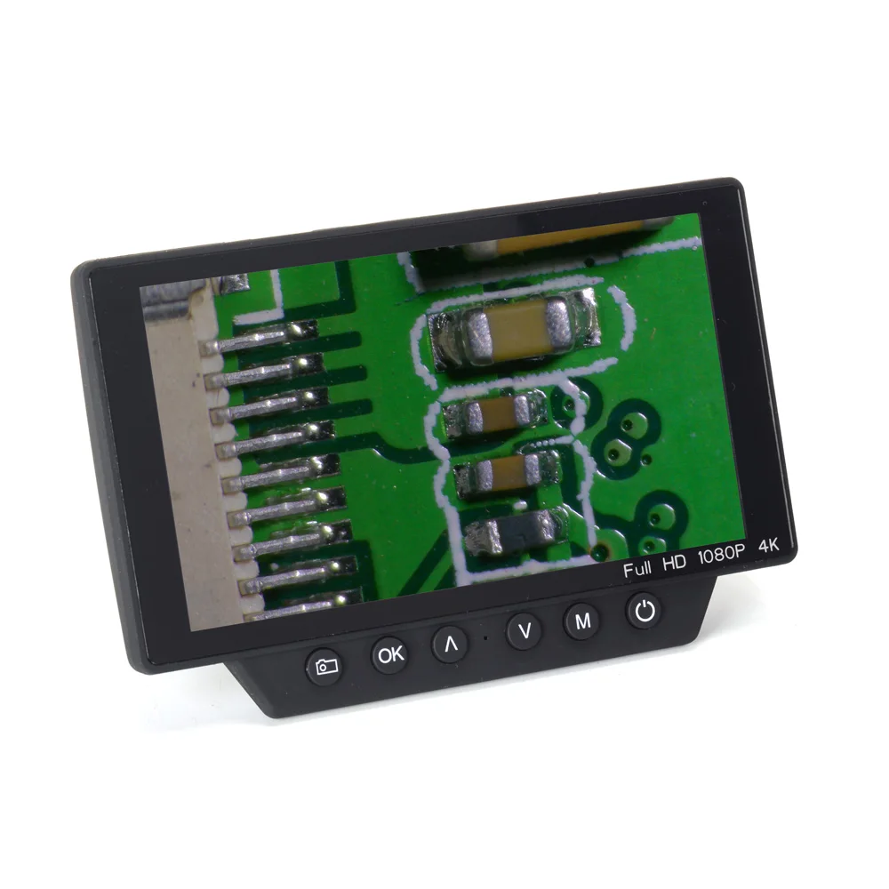 Цифровой микроскоп HAYEAR 16MP HDMI с 5 дюймовым ЖК экраном USB WIFI электронный