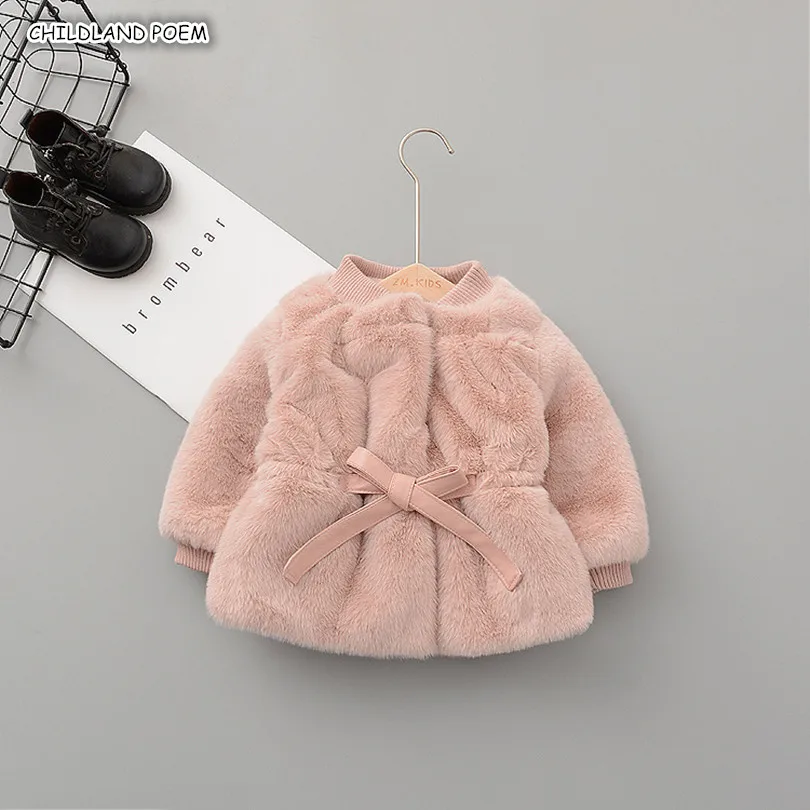 Winter Baby Kids Jacket And Coat Faux Fur Girl Clothes Warm Infant Toddler Outerwear Snowsuit | Детская одежда и обувь