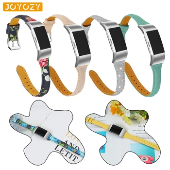 

Joyozy genuine leather straps strap smart bracelet for fit bit watch band wristband replacement for Fitbit Charge 2 watch band