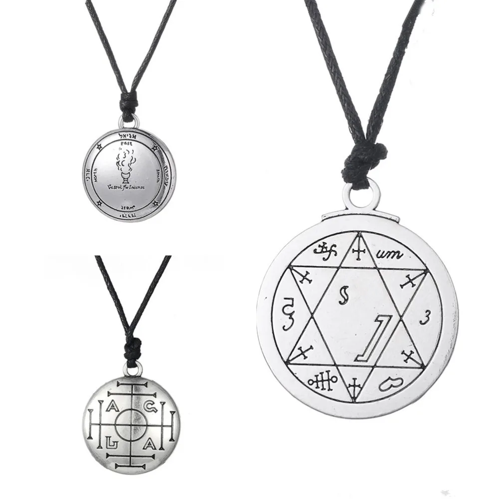 Aliexpress.com : Buy Talisman For Performer Key of Solomon Pewter Pentagram Pendant Amulet 