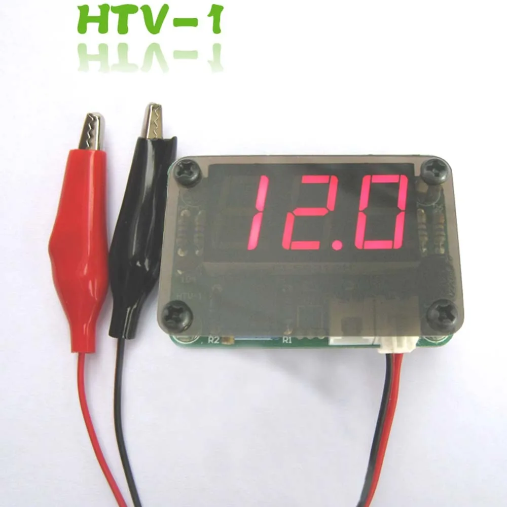 VOT-8 HTV-1 DIY вольтметр комплект измеритель напряжения DIY Электронный производственный набор - Цвет: HTV-1 SMD with filte