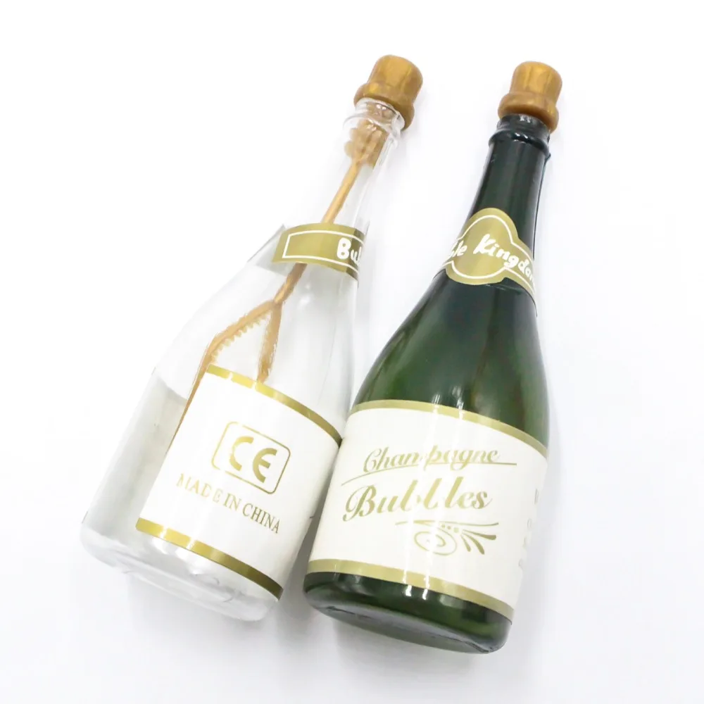 

10Pcs Champagne Bottle DIY Champagne Bottle Shape Bubble Bottles for Birthday Wedding Party Favors Self-watering