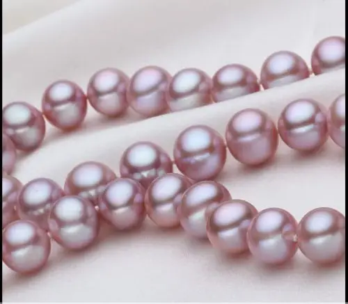 

Free Shipping >>>>> AAAelegant 18"9-10MM SOUTH SEA ROUND LAVENDER PEARL NECKLACE