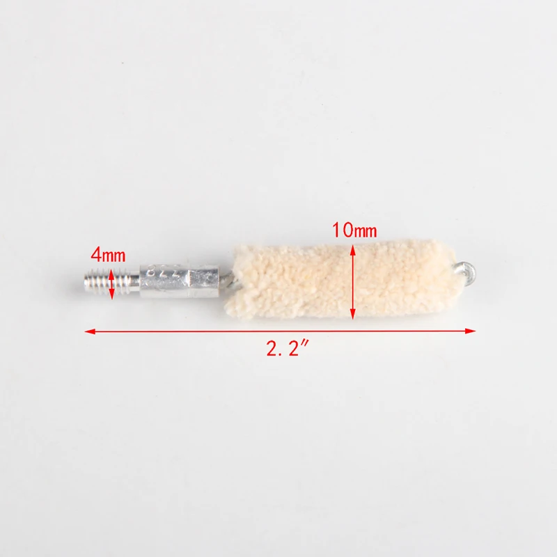 Tactical .338cal Mop Brush Cotton Clean Swab Gun Cleaning Brush for Hunting Rifle  5pcslot RL37-0049-338 (7)