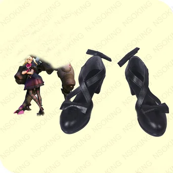 

New BLACK CAT DVA Cosplay Boots Anime Shoes Custom Made