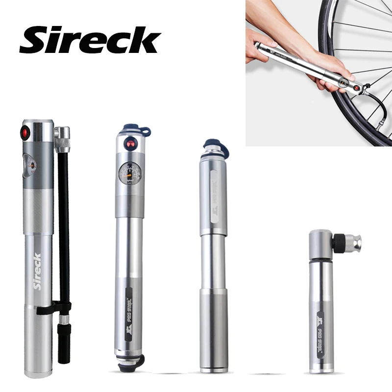 

Sireck Bicycle Pump Presta & Schrader Nozzle Portable Mini 210 160 120 100PSI High Pressure Cycling Air Pump Tyre Tire Inflator