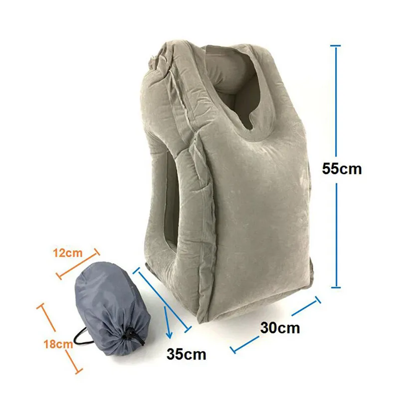 2017 hot sale Multi-function Inflatable Woollip travel outdoor pillow Inflatable Travel on Airplane outdoor Pillow Cushion mat  (4)