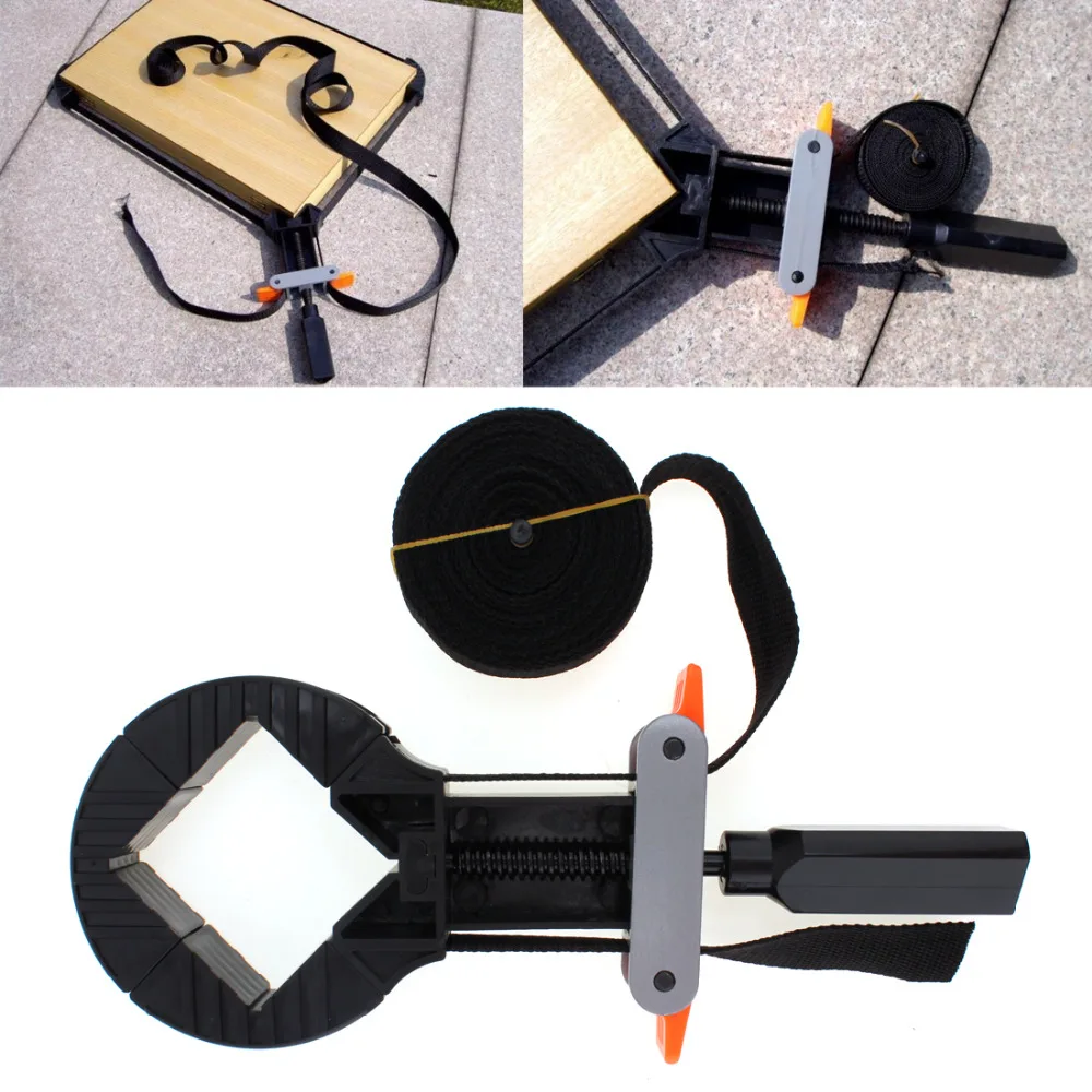 Multifunction Carpentry Belt Clamp Quick DIY Adjustable Band Corner