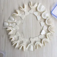 17Pcs/Set Dental Impression Trays Autoclavable Teeth Holder Edentulous Jaws Impression Trays Dentist Tools Material With Box
