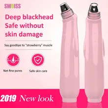 SWOISS прибор для удаления угрей Blackhead очиститель красоты электрическая кисточка для чистки пор пятновыводитель темных загрязнений для лица косметологичекое оборудование